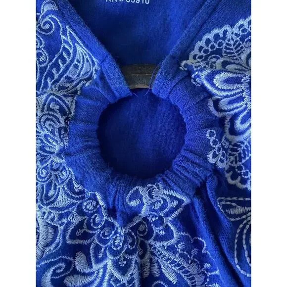 RXB Dress Size PM Sleeveless Summer Dress Embroidered And Appliqué - Picture 5 of 6